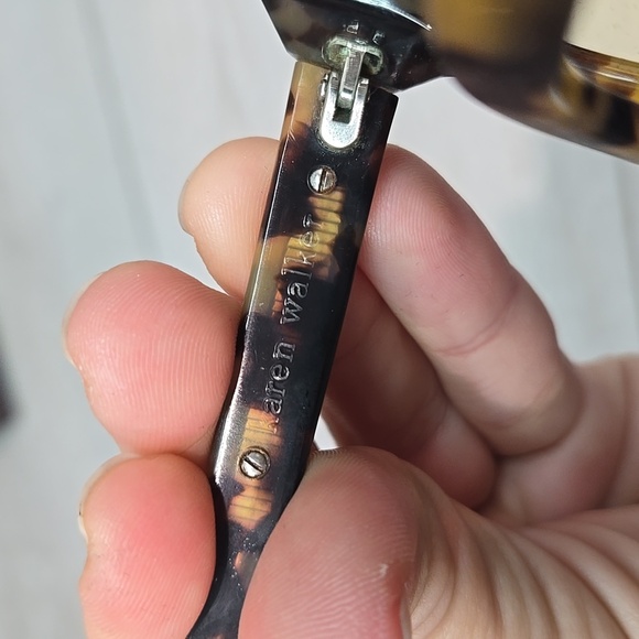 SoldKaren Walker Women Brown Tortoiseshell Eyeglasses FRAME - Picture 5 of 7